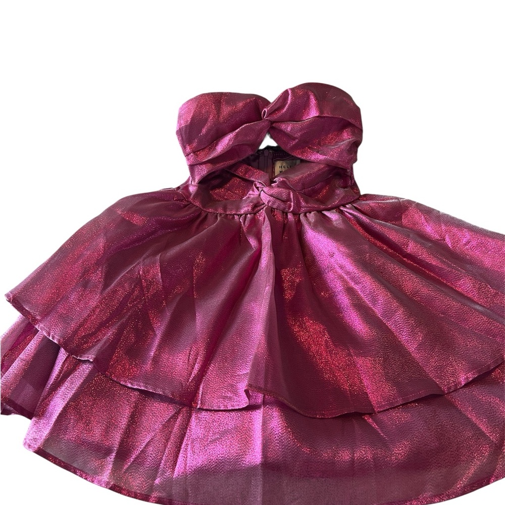 Hello Molly Pink Strapless Dress